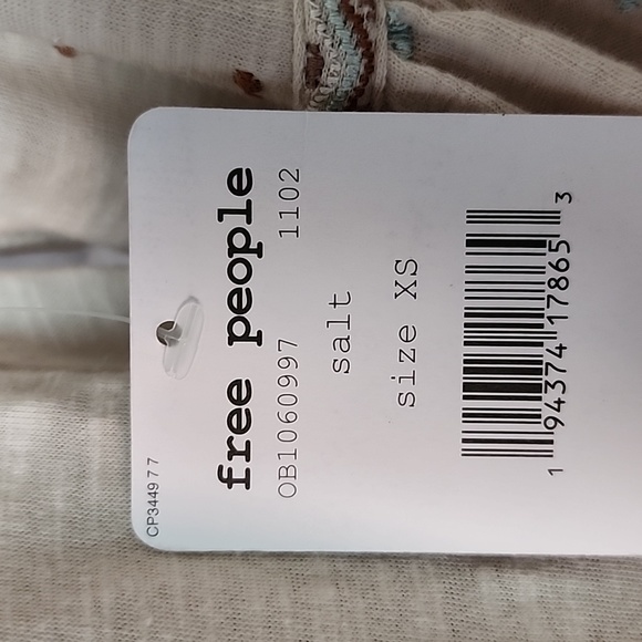 Free People Embroidered Tunic XS NWT - Picture 14 of 14